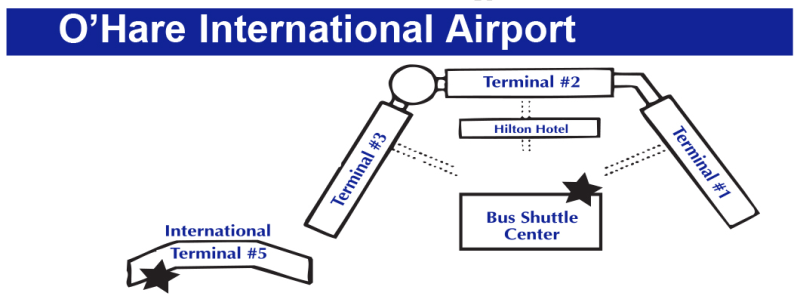 O'Hare Stop map