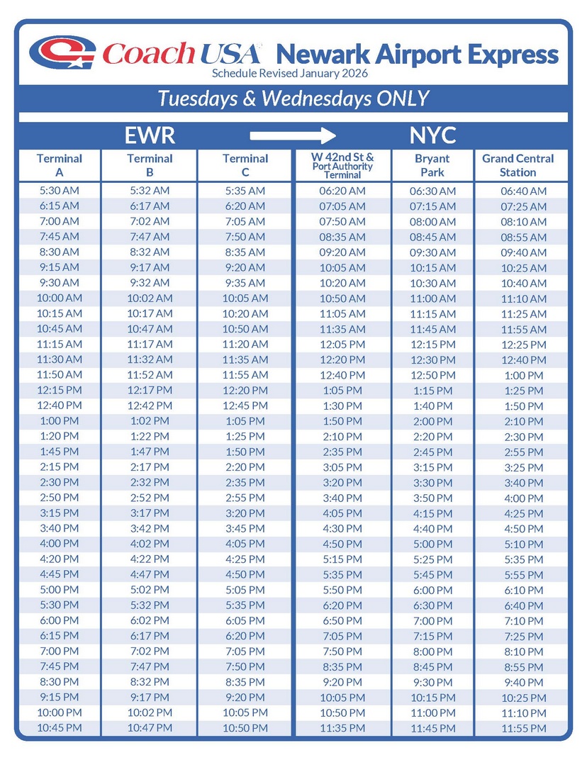 Newark Airport Express - March 2025