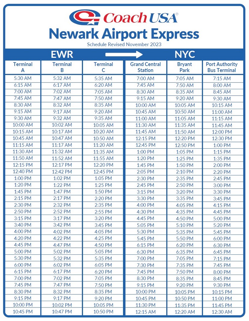 Newark Airport Express - November 2023