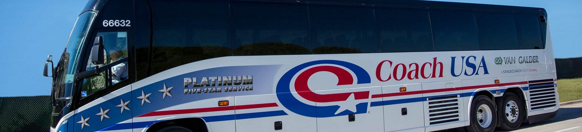 Coach USA wedding transportation charter buses