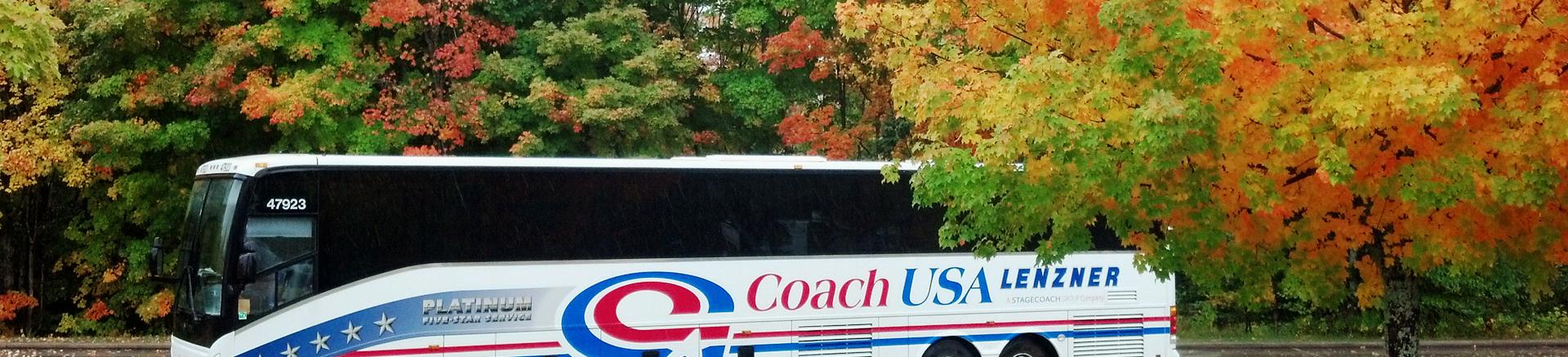 Coach USA school and college group charter buses