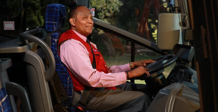 Charter bus driver in Nevada or California